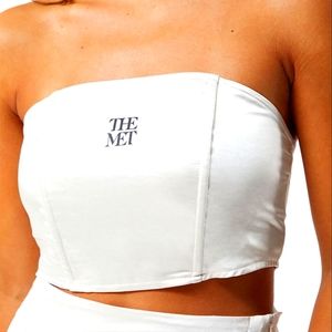 The Met x PacSun Corset Top, Small, White.